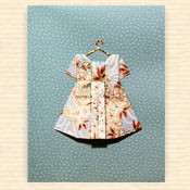 Greeting Card 'Vintage Dress 2'