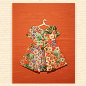 Greeting Card 'Vintage Dress 3'