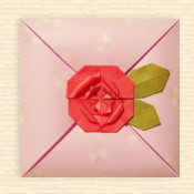 Pillow Card 'Rose'