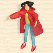 Boy in Red Raincoat