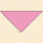 Shawl (triangle) fold
