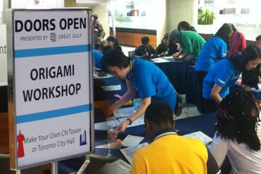 Origami Workshop at Doors Open