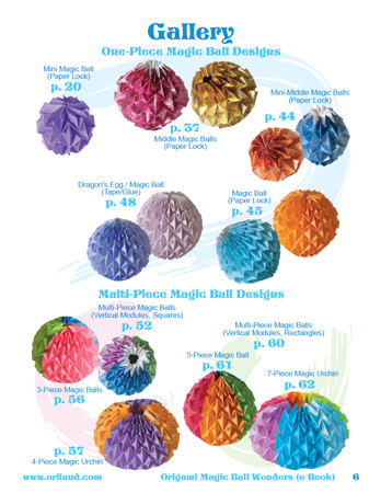 Origami Magic Ball Wonders Book preview