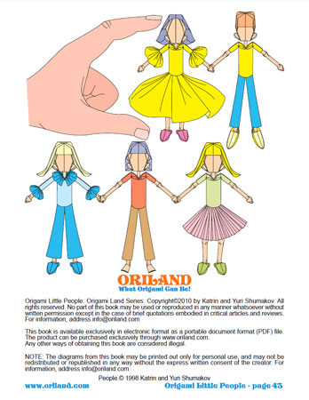 Origami Little People Book preview