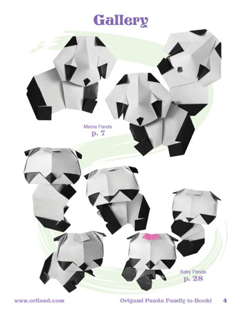 Origami Panda Family Book preview