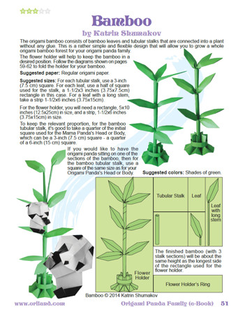 Origami Panda Family Book preview