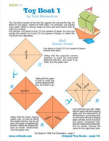 Origami Toy Boats Book preview