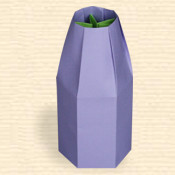Tall Tapered Facetted Vase