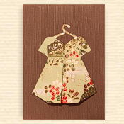 Greeting Card 'Vintage Dress 4'
